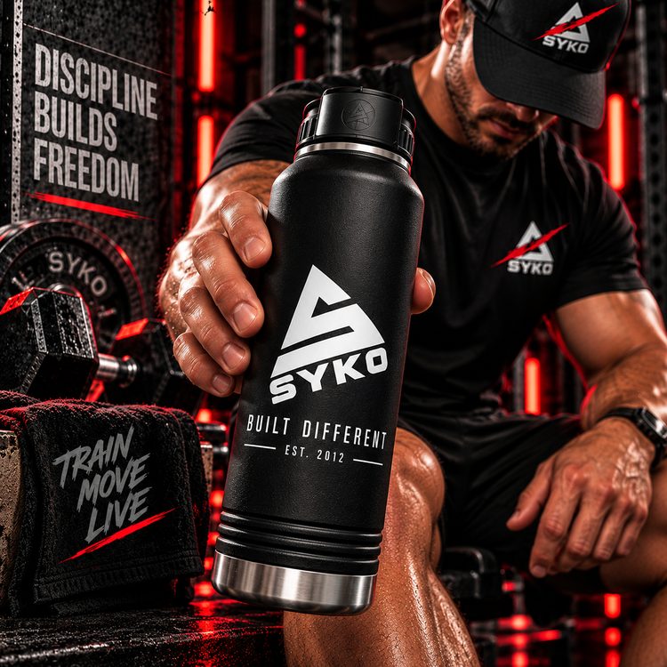 SYKO Built Different 30 oz Water Bottle