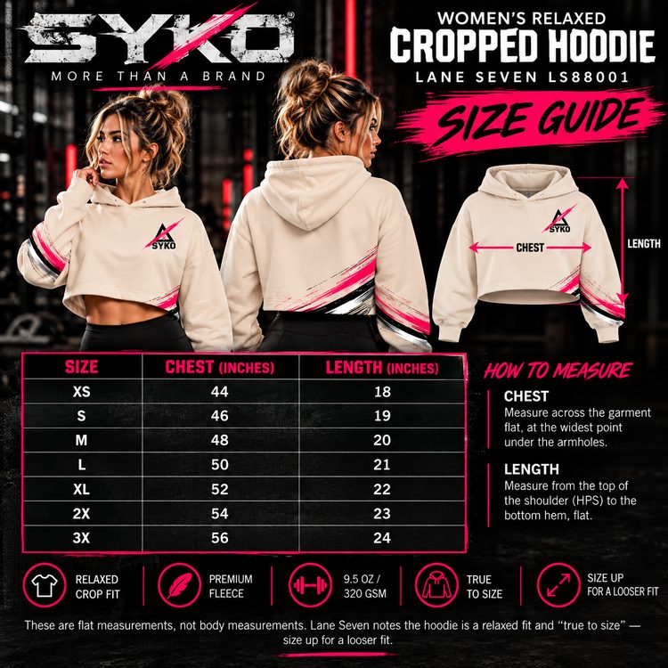 SYKO Women's Relaxed Cropped Hoodie